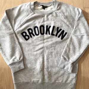 J. CREW "Brooklyn" Pullover Gray Sweatshirt XS